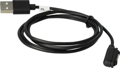 Produktbild von vhbw USB-Ladekabel kompatibel mit Sony Xperia C6902, Z2, Z3 Compact, Z Ultra, XL39H, L39h, Z1 Compact, LT39i Tablet - 100 cm Schwarz, magnetisch