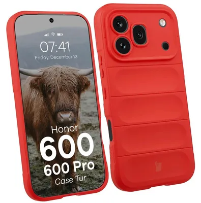 Produktbild von Robuste Handyhülle für Honor 600 5G / 600 Pro 5G, Bizon Case Tur, Rot