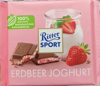 Zdjęcie produktu dla Ritter SPORT 5211809002 Ritter SPORT Erdbeer Joghurt Schokolade 100,0 g