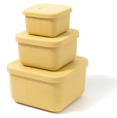 Produktbild von Omgoods – 3-teiliges Silikon-Snackbox-Set mit Deckel