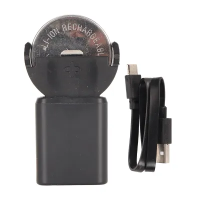 Image de Button Battery Charger avec USB-C - Mini chargeur pour LIR2032, LIR1632, LIR2025, LIR2016, batterie LIR2032 45mAh incluse