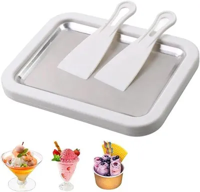 Obrázek produktu pro Domácí stroj na zmrzlinu – kostky ledu – válce na výrobu zmrzliny – malý domácí stroj na zmrzlinu – stroj na zmrzlinu typu gelato pro děti a rodiny (bílý)