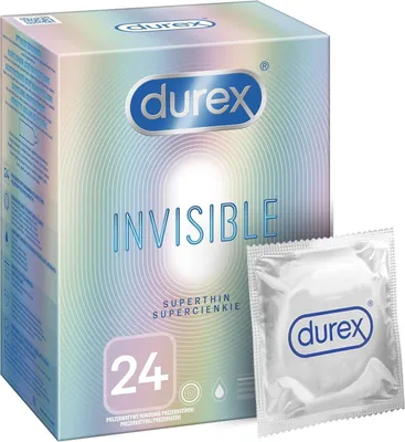 Produktbild von Durex Invisible 24 Stk. Kondome Präservative Orgasmic Ultra Thin Orginal Mutual Verpackung D4