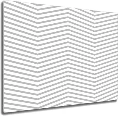 Zdjęcie produktu dla Deska do krojenia ze szkła - Ścianka za kuchenką - Do gotowania i serwowania - Powierzchnia odporna na wysokie temperatury - 60x52 cm - Geometryczny wzór