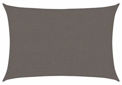 Obrázok produktu pre Tienidlo obdĺžnikové – 2,5 x 3,5 m – antracitová farba – 160 g/m² HDPE – 90 % ochrana proti UV žiareniu – priedušné a nepremokavé slnečné plachtu – na balkón a terasu
