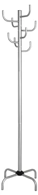 Stehende Garderobe Metall Alu H 180 cm Ø 37 cm modern