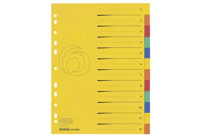 Obrázok produktu pre herlitz 50036318 herlitz kartónové pilníky, A4 extra široký, 12 kusov
