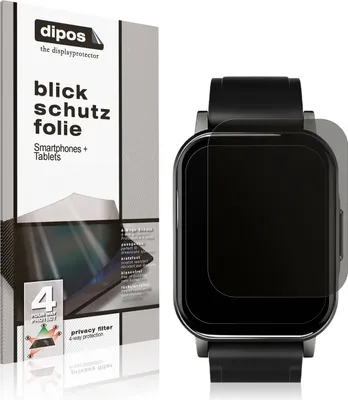 Produktbild von Blickschutzfolie für Haylou LS02 watch matt Schutzfolie Folie Display Schutz dipos