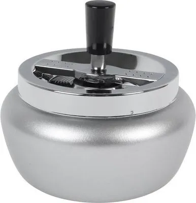 Obrázek produktu pro Stříbrný kovový popelník 11 cm