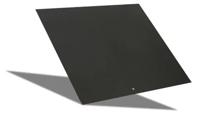 Obrázek produktu pro Čtvercová ocelová podložka chránící podlahu pro kamna na dřevo a pelety, 79 x 79 cm