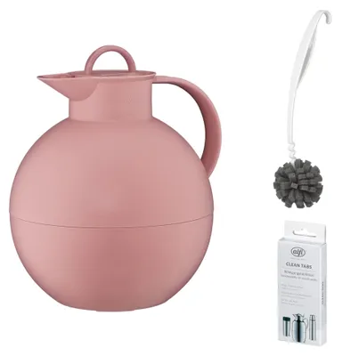 Zdjęcie produktu dla alfi KUGEL Isolierkanne – Vorteilsset mit Reinigungsbürste CLEAN FIX 30 cm + CLEAN TABS (20 Stück)