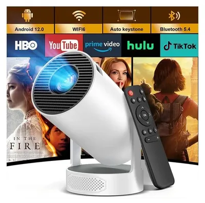 Productafbeelding van Beamer mini beamer mini projector - 1080p Full HD - Ondersteunt 4K - Ingebouwde 5 W luidspreker