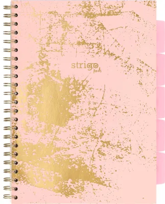 Produktbild von Strigo Pads Animals Marble Spiralnotizbuch, A4, quadratisch, Rosa, 100 k, 80 g, PADS027