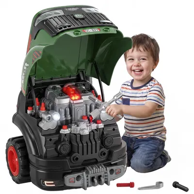 Produktbild von AIYAPLAY Motorspielzeug Kinder 60-teilig Autoreparaturset für 3-6 Jahre