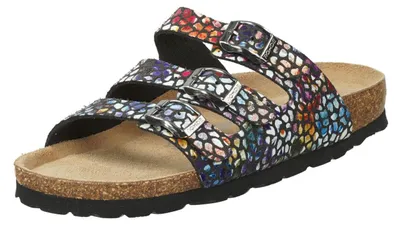Immagine prodotto di Rohde donna mulo larghezza G con fibbie e plantare in morbida pelle Alba 5620, misura:41 EU, colore:Nero