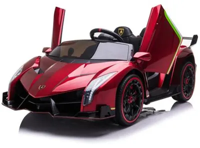 Produktbild von Lamborghini Veneno – Elektroauto für Kinder – 12V – mit Fernbedienung – 2 Sitzplätze – Allradantrieb – Rot
