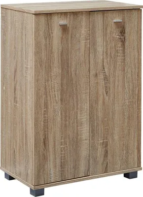 Produktbild von Famanu Schuhschrank Aufbewahrungsorganisator - Sonoma Eiche - Platzsparend - 60 cm x 90 cm x 35 cm