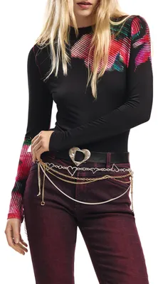 Productafbeelding van Desigual langarmshirt, collectie dames, zwart, maat L
