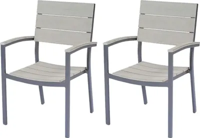Zdjęcie produktu dla 2 Harms Gartenstühle Garden Pleasure Olivia grau