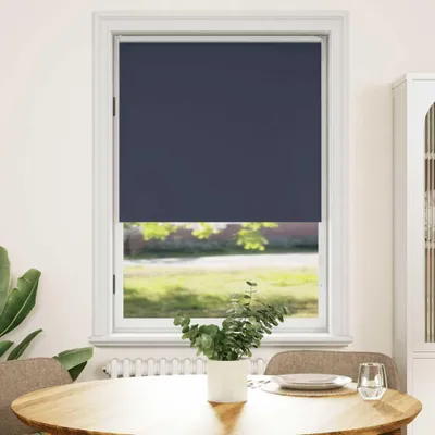Image de Vidaxl Store enrouleur occultant 120 x 175 cm Bleu marine