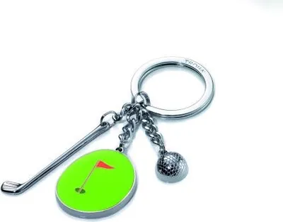 Produktbild von TROIKA HOLE IN ONE, Schlüsselring, Mehrfarbig, Silber, Metall, Abbildung, Uni, Alle