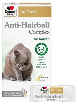 Obrázok produktu pre Double Heart for Animals Anti-Hairball Complex sáčky pre mačky, 25 ks. Sáčok