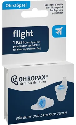 Obrázek produktu pro OHROPAX flight, Modrá, Bílá, 2 kusů