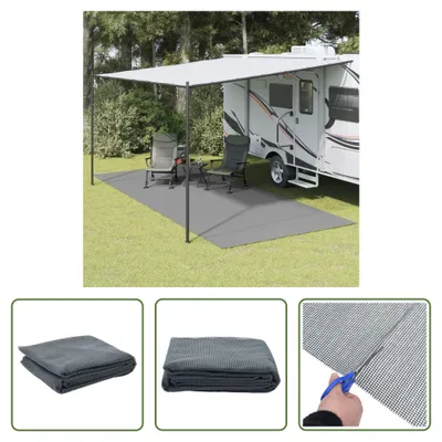 Produktbild von The Living Store Campingteppich Anthrazit 6x2,5 m