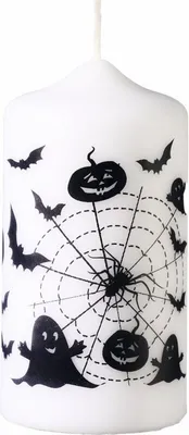 Produktbild von Kerze Halloween Weiß 120 x Ø 60 mm