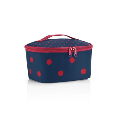 Produktbild von reisenthel coolerbag S pocket, Kühltasche, Thermotasche, Thermo Tasche, Polyestergewebe, Mixed Dots Red, 2.5 L, LG3075