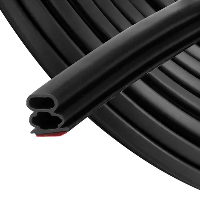 Produktbild von Dichtungsband selbstklebend Türdichtung Fensterdichtung - 6 m - 10 x 10 mm - Schwarz - Für Türen und Fenster