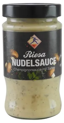 Produktbild von Champignonsauce mit Sahne von Teigwaren Riesa (335 ml)