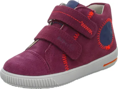 A single purple shoe is shown against a white background.