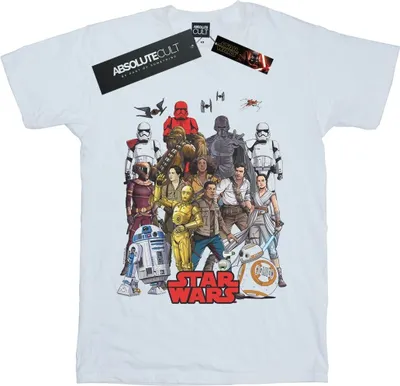 Produktbild von Star Wars - "The Rise Of Skywalker" T-Shirt für Herren BI52065 (4XL) (Weiß)