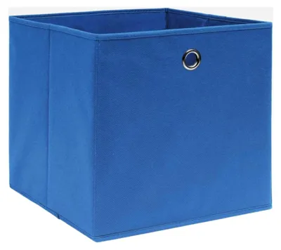 Produktbild von 4er Set Faltbare Aufbewahrungsboxen in Blau, 28x28x28cm
