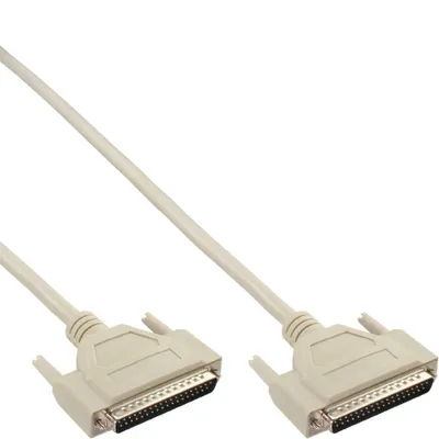 Produktbild von InLine® Serielles Kabel, 37pol Stecker / Stecker, vergossen, 1:1 belegt, 2m