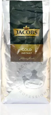 A bag of Jacobs Gold instant coffee.