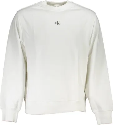 Produktbild von Herren Sweatshirt - Weiß, Rundhals, Langarm, Logo-Druck