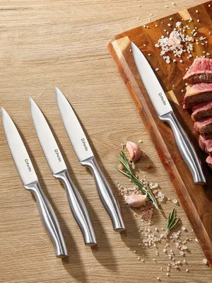 Produktbild von Steakmessenset - 9-teiliges Set - scharf und ergonomisch - rostfreier Stahl