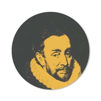 Produktbild von MuchoWow® Mauspad Mousepad Wilhelm von Oranien - Kunst - Gemälde 30x30 cm - Mousepads - Maus Mat - Pad - Mausunterlage - Tischunterlage - Schreibtischmatten