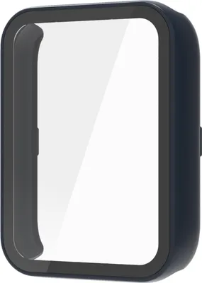 Image de Pour Xiaomi Smart Band 9 Pro Housse plastique PC Smart + verre trempé H9 bleu foncé