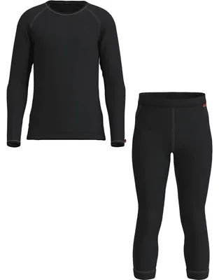 Produktbild von Löffler Kinder Sportunterwäsche SET 3/4 Pants Transtex Warm 180 Schwarz 152