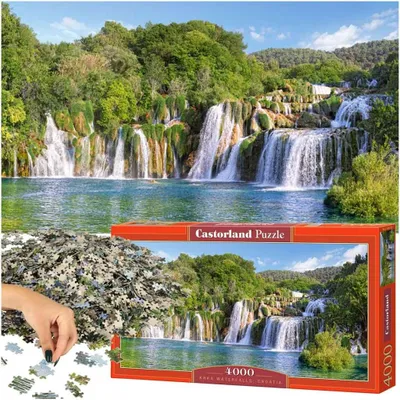 Obrázok produktu pre Castorland Krka Waterfalls, Croatia 4000 pcs, 4000 kusov, Krajinka, 9 rok / roky