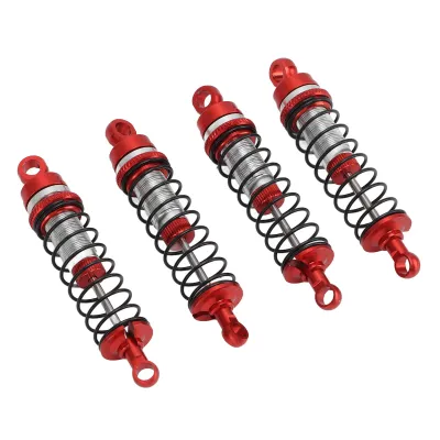 Zdjęcie produktu dla Przednie tylne amortyzatory Aluminiowy przedni tylny amortyzator do Traxxas Latrax Teton 1/18 RC Car Czerwony