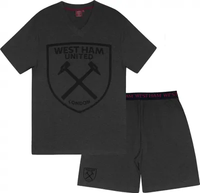 Obrázok produktu pre West Ham United FC - Pyžamo s kraťasmi pre mužov GF767 (S) (Grey)