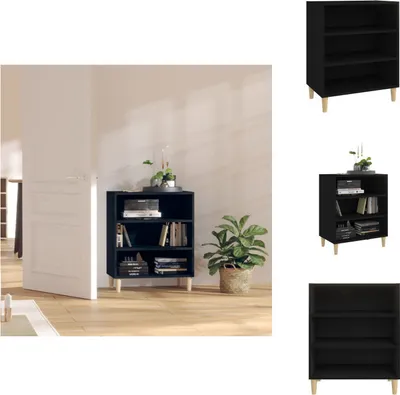 Produktbild von vidaXL Sideboard Schwarz 57x35x70 cm Holzwerkstoff - Sideboards