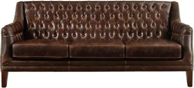 Produktbild von 3-Sitzer Sofa in Leder COLBERT - Farbe: braun