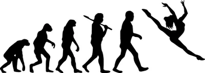 Produktbild von Evolution Turnen - Turnerin, Bodenturnen, Autoaufkleber