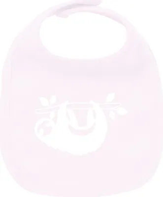 Produktbild von Huuraa Unisex Babylatz Faultier Silhouette Geschenk Babypink  Baumwolle Faultier Mitbringsel