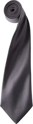 Immagine prodotto di Premier Workwear PR750 | Cravatta di raso ŽColoursŽ / 144 x 8,5 cm - Colore: Grigio scuro - Dimensioni: 144 x 8,5 cm